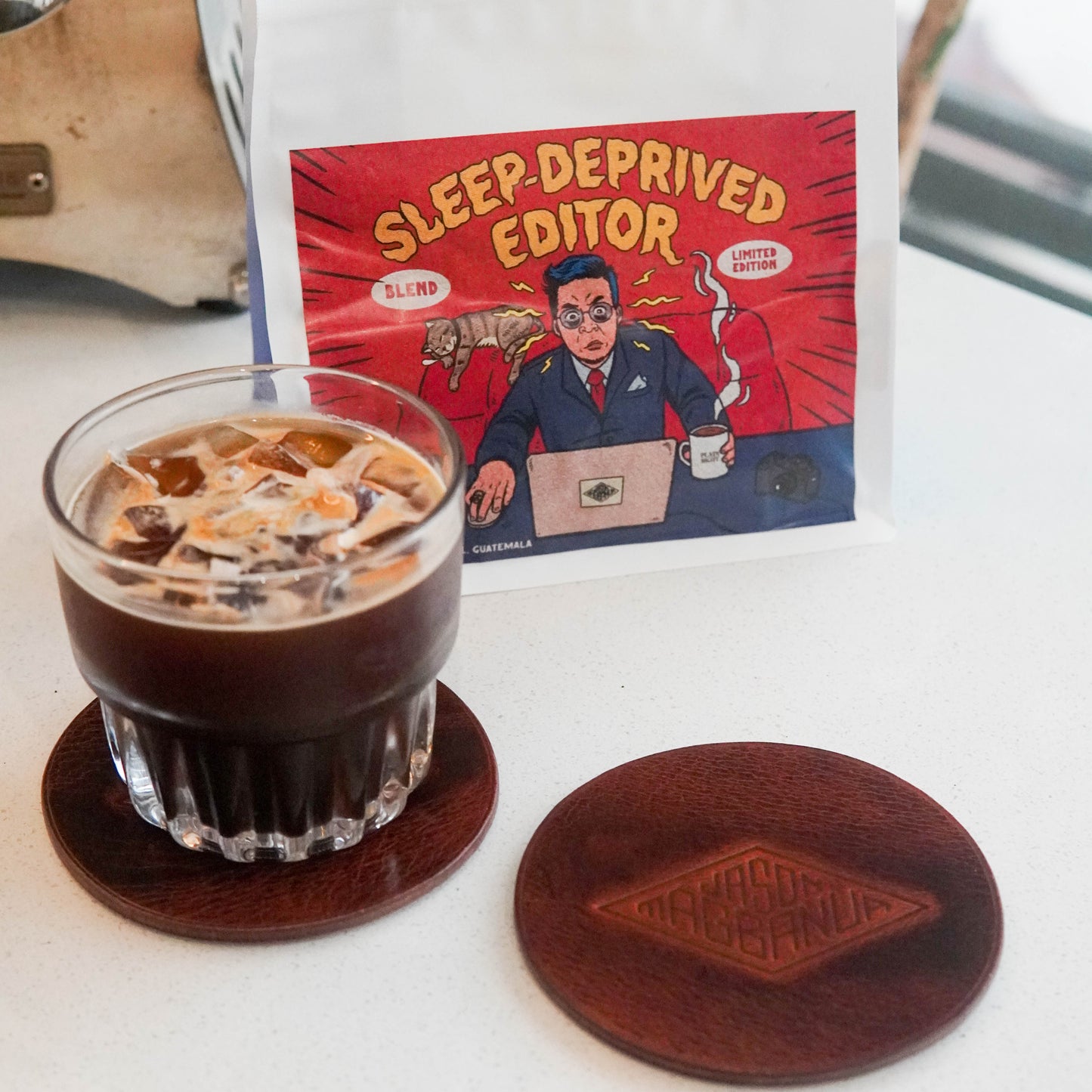 SDE Leather Coaster by Jason Magbanua
