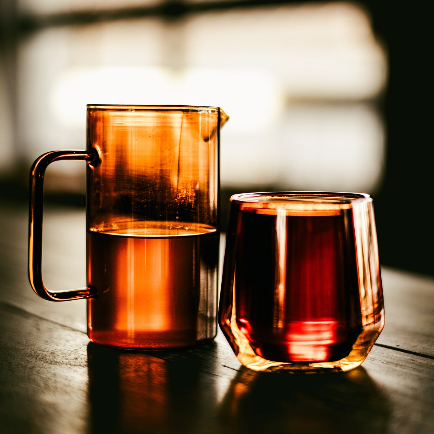 Amber Double Wall Glass