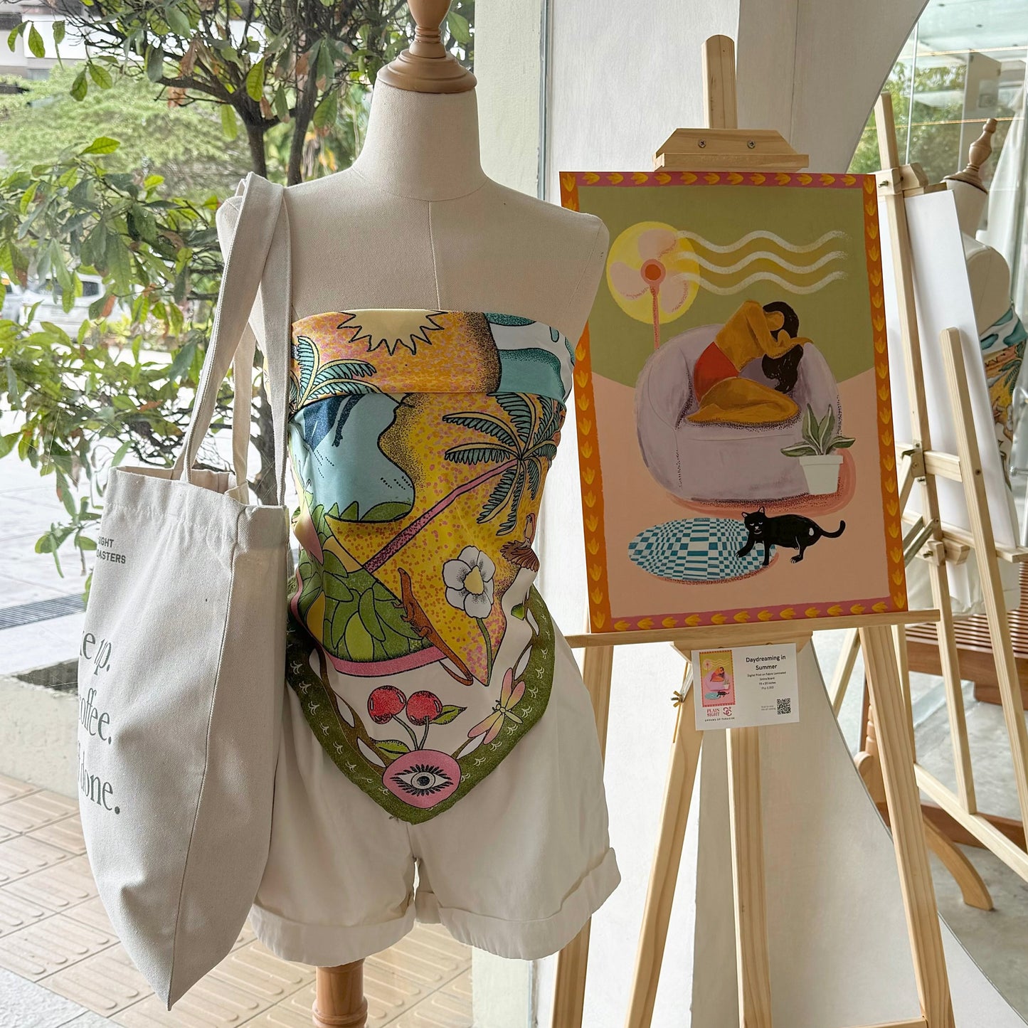 Paradise Charmeuse Satin Scarf