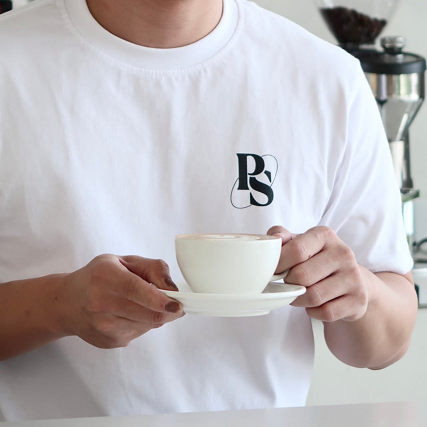 The Plain Sight Story Shirt from the front, featuring the Plain Sight logo