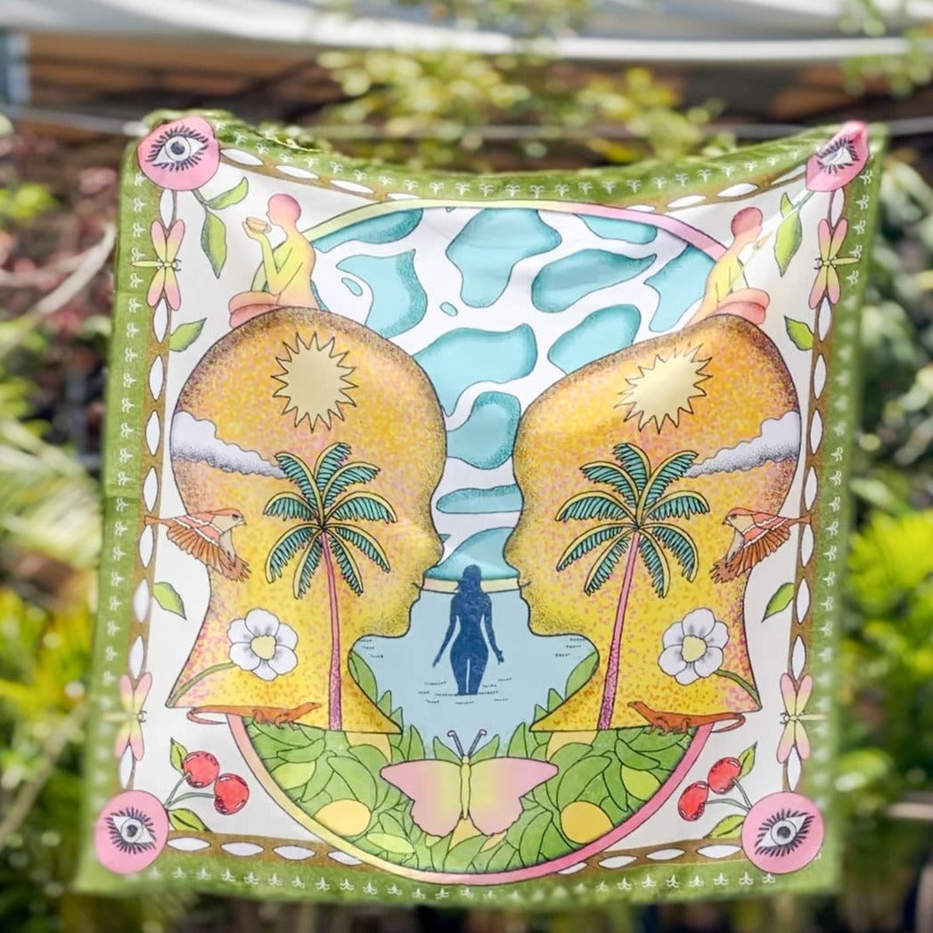 Paradise Charmeuse Satin Scarf
