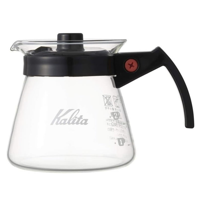 Kalita Glass Server (Black Plastic Handle)