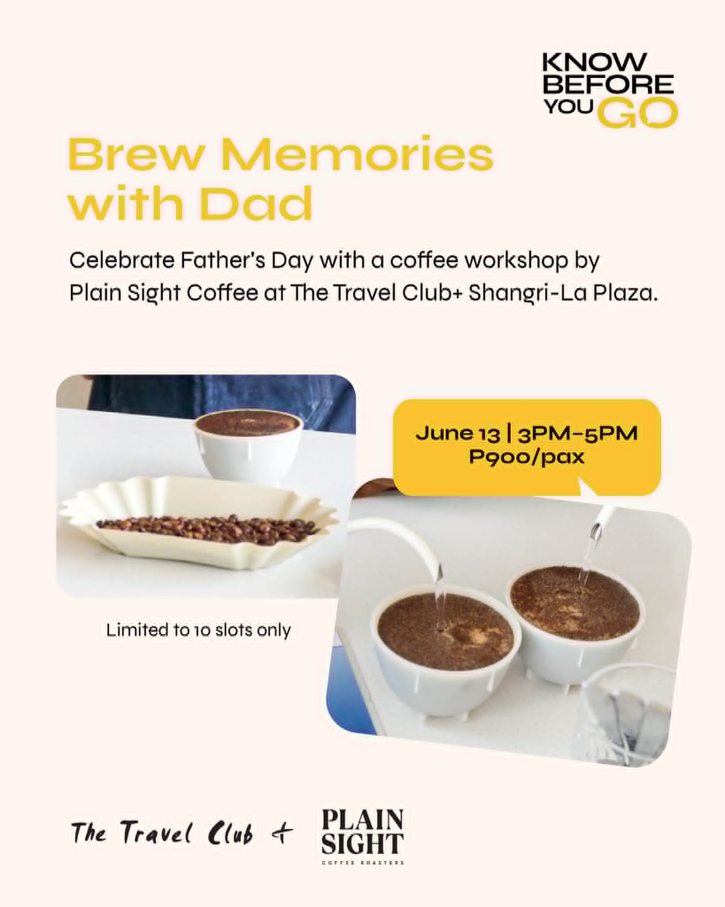 The Travel Club+ x Plain Sight: Coffee & Tasting and Cupping Workshop