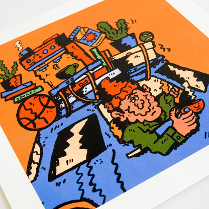 Off The Bench Art Print