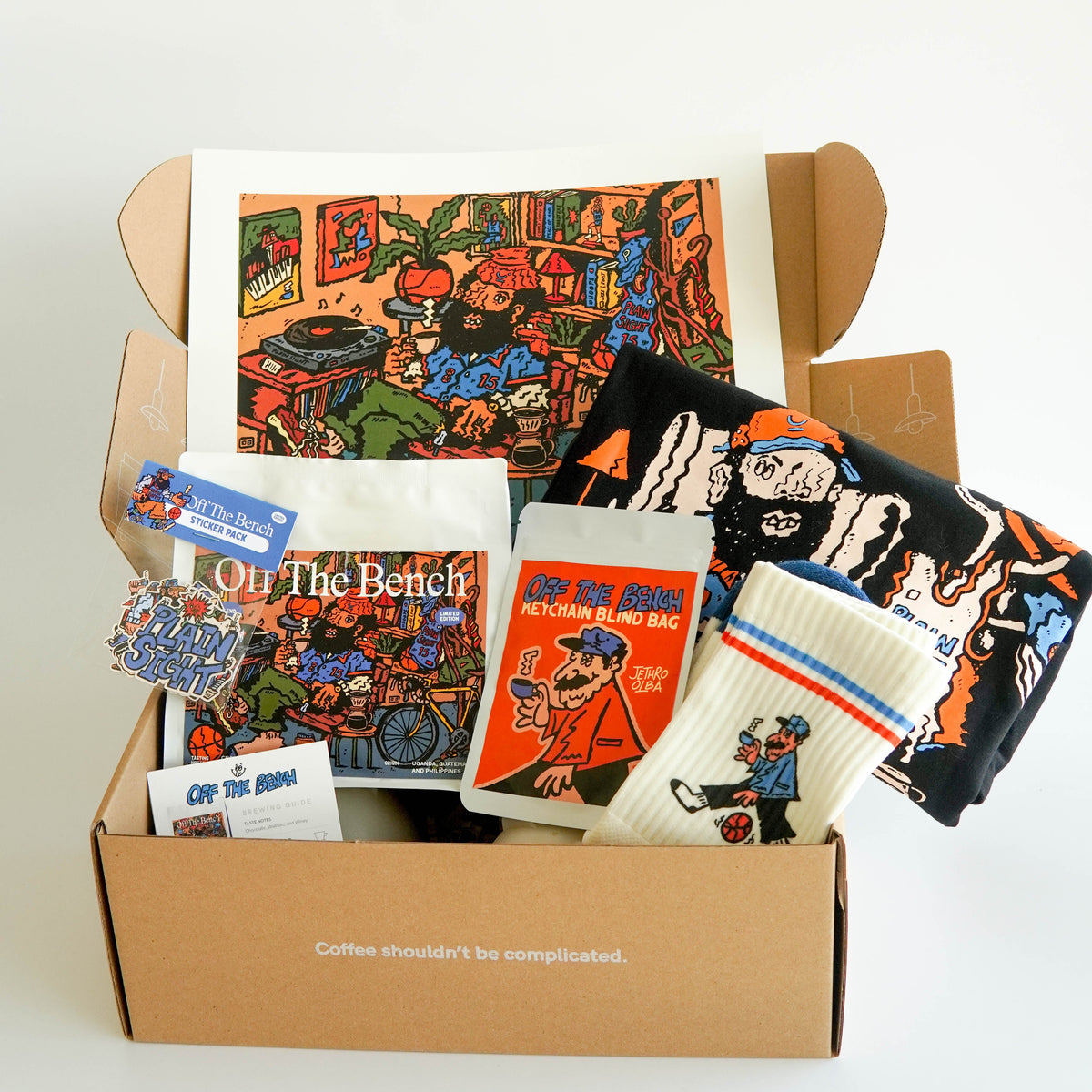Off Back Merch Off The Bench Coffee & Merch Box – Plain Sight Coffee