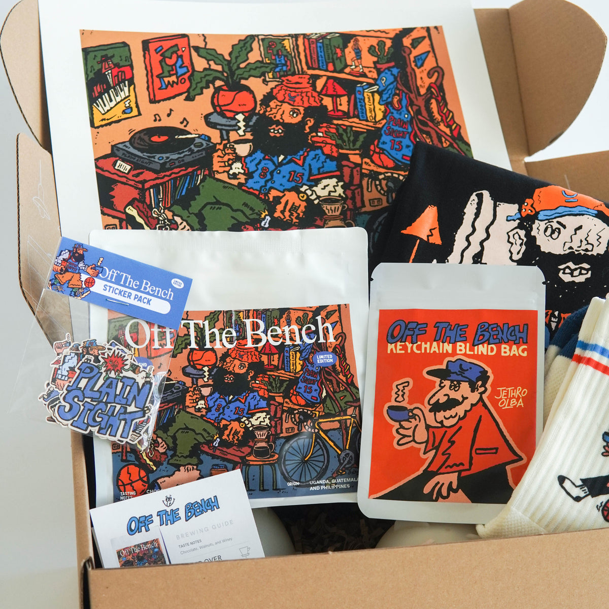 Off The Bench Coffee & Merch Box – Plain Sight Coffee