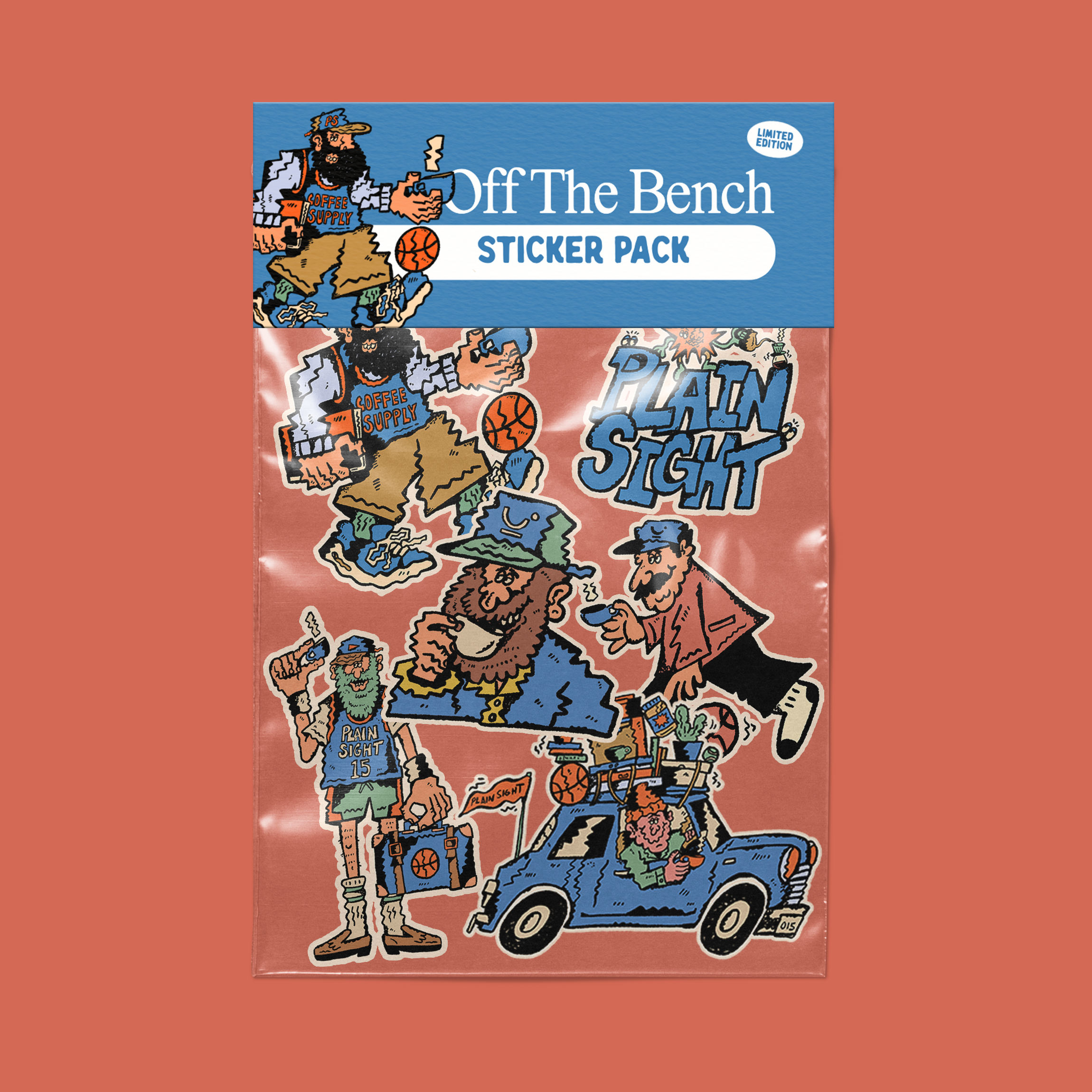 Off The Bench Sticker Pack – Plain Sight Coffee