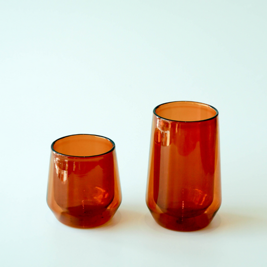 Amber Double Wall Glass