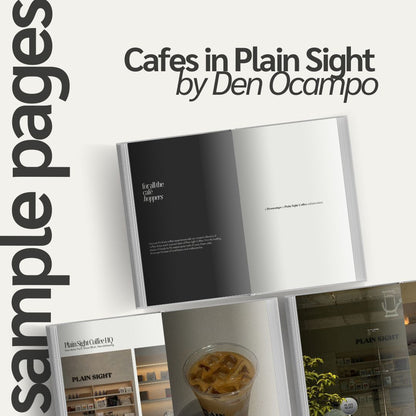 Cafés in Plain Sight Coffee Table Book by Den Ocampo